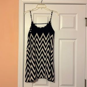 Navy and White Chevron Audrey dress from Dress Up